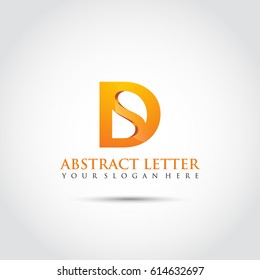 Abstract Letter D Logo Template. Vector Illustrator Eps. 10
