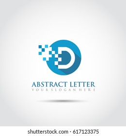 Abstract Letter D Logo Template. Vector Illustrator Eps.10