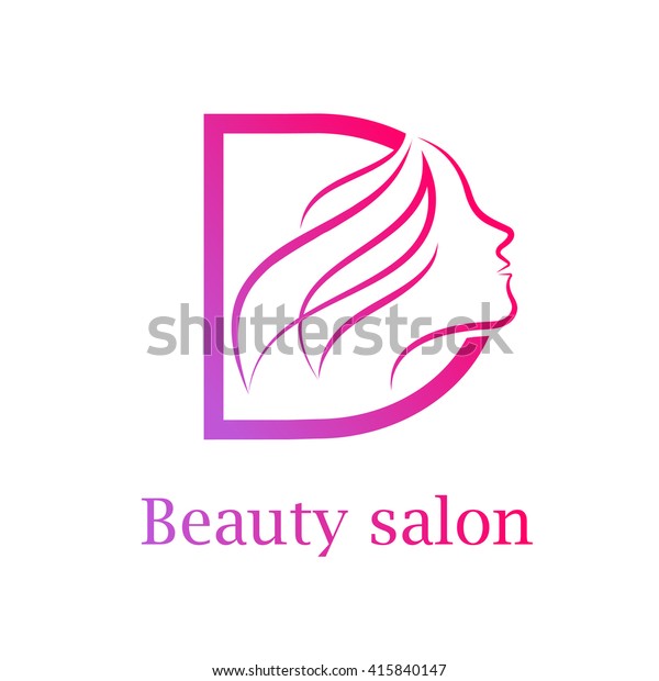 Abstract Letter D Logobeauty Salon Logo Stock Vector Royalty Free