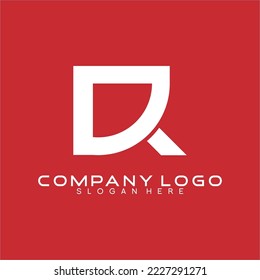 Abstract letter D and R logo vector design.