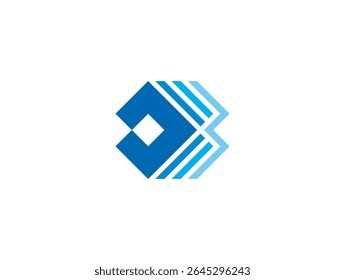 Abstrakter Buchstabe DB-Kacheln Logo Konzept Vektorsymbol