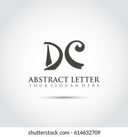 Abstract Letter DC Logo Template. Vector Illustrator Eps. 10