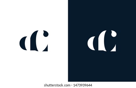 Abstract letter DC logo. This logo icon incorporate with abstract shape in the creative way.
