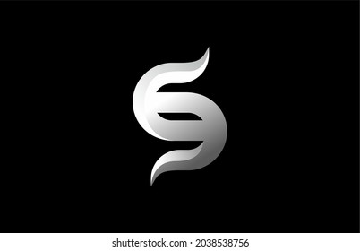 Abstract Letter DD or S Bold Logo
