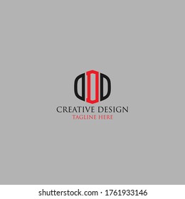 Abstract Letter DDD logo design template.