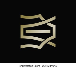 abstract letter DE or ED