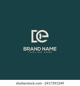 Abstract letter DE ED company Logo Design vector. Initials Business logo.