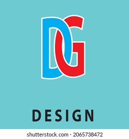 Abstract letter DG logo. Minimalist logo design. Creative logos. Beautiful and simple elements.