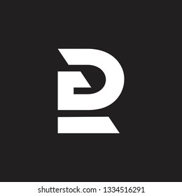 abstract letter dg simple geometric triangle logo