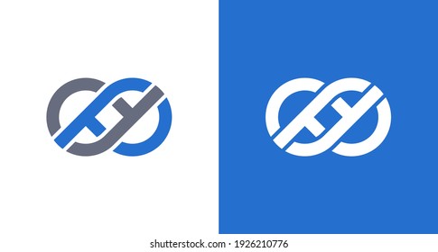 abstract letter DP infinity monogram logo, connected infinity logo icon vector template