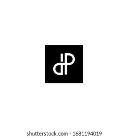 Abstract letter DP logo vector