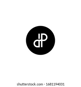 Abstract letter DP logo vector