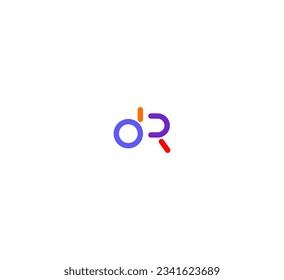 Abstract letter DR, RD logo.