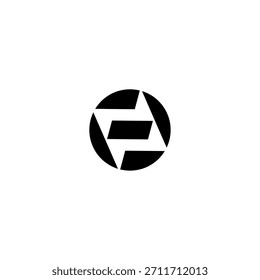 Letra abstrata E e parafuso ou letra E e ícone de vetor de conceito de logotipo de energia