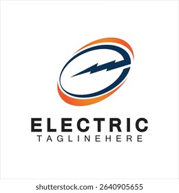 Abstract Letter E Electric Bold Logo design, Power Logo, Energy logo design template