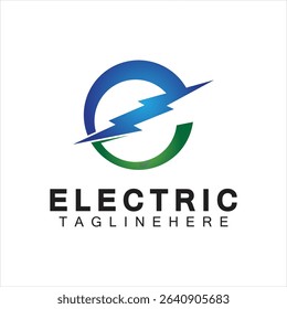 Abstract Letter E Electric Bold Logo design, Power Logo, Energy logo design template