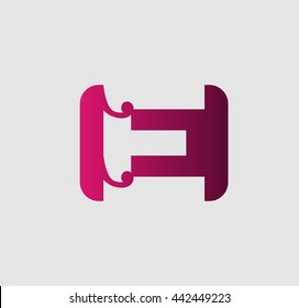 Abstract Letter e Icon
