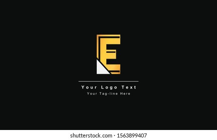Abstract letter E logo design. Creative,Premium Minimal emblem design template. Graphic Alphabet Symbol for Corporate
Business Identity. Initial EE vector element