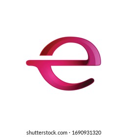 Abstract letter E logo design template Colorful vector image