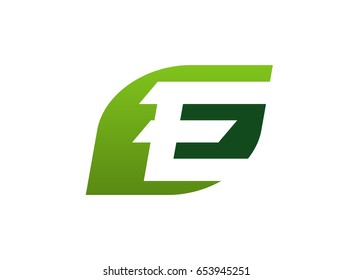 Abstract letter E logo icon design
