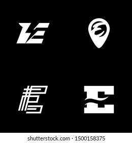 Abstract Letter E Logo Template Vector. Alphabet Logo Concept