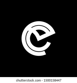 Abstract Letter E Logo Template Vector. Alphabet Logo Concept