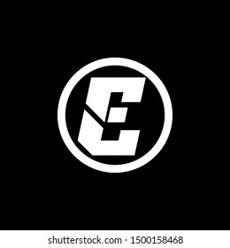 Abstract Letter E Logo Template Vector. Alphabet Logo Concept