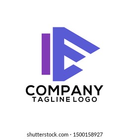 Abstract Letter E Logo Template Vector. Alphabet Logo Concept