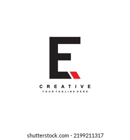 Abstract Letter E Logo. Letter E Logo Template Design. Letter E Icon. Suitable For Company Logos, Business Logos, Sports Logos, Technology, Product Marketing, Etc.