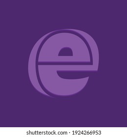 Abstrakter Buchstabe E Logo. Dieses Logo-Symbol ist mit abstraktem Logo auf kreative Weise integriert.