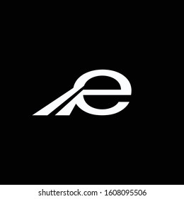 Abstract Letter E Monogram logotype, Technology and digital logo