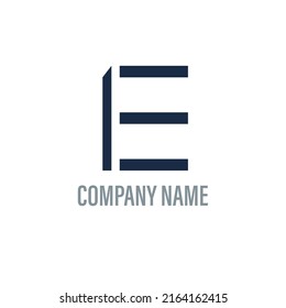 Abstract Letter E Real Estate Technology Geometric Business Logo Concept Vector. Abstract Simple Logo Template. Vector illustration.