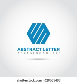 Abstract Letter EE Logo Template. Vector Illustrator Eps.10