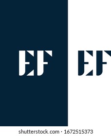 Abstract letter EF logo. This logo icon incorporate with abstract shape.