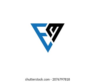 Abstract Letter EM Creative Way Logo Design Vector.