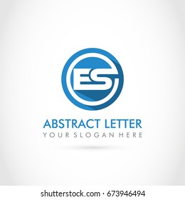 Abstract Letter ES Logo Template. Vector illustration Eps.10