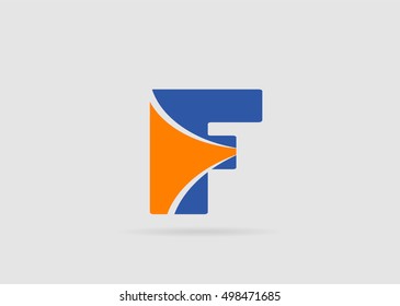 Abstract letter F logo
