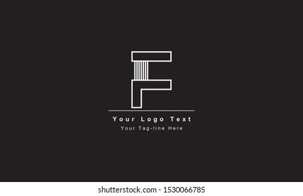 Abstract letter F logo design. Creative,Premium Minimal emblem design template. Graphic Alphabet Symbol for Corporate
Business Identity. Initial FF vector element