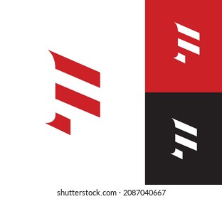 Abstract letter F logo design. Creative, Premium Minimal emblem design template
