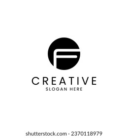Abstract Letter F Logo Design Vector Template