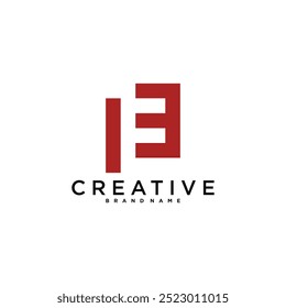 Letra abstrata F design do logotipo. Ideia moderna do logotipo. Vetor Premium
