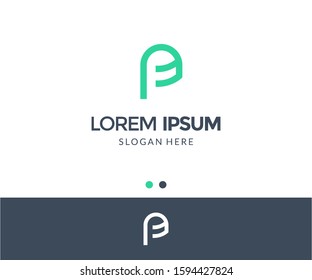 Abstract letter F logo. Modern template design.Vector illustration