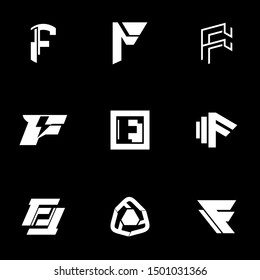Abstract Letter F Logo Template Vector. Alphabet Logo Concept