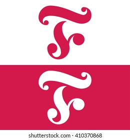 Abstract letter F logo template. Letter F logo. Letter F icon