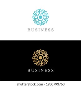 Abstract Letter F Logo Vector 002