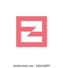 abstract letter ff number 2 logo vector