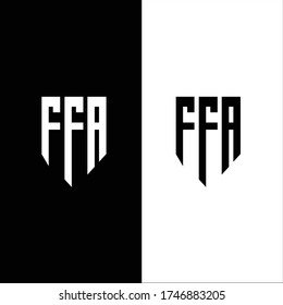 abstract letter ffa logo design. initials ffa logo