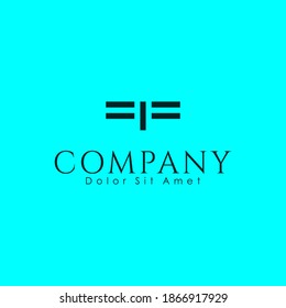 Abstract letter FIF logo design. Creative,Premium Minimal emblem design template. Graphic Alphabet Symbol for Corporate Business Identity