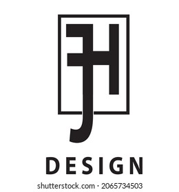 Abstract letter FJH logo. Minimalist logo design. Creative logos. Beautiful and simple elements.