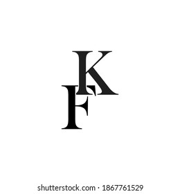 Abstract letter FK logo. This logo icon incorporate with abstract shape in the creative way.